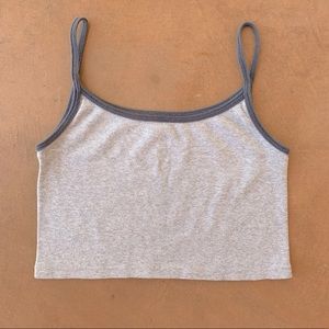 Heather Gray Cropped Tank